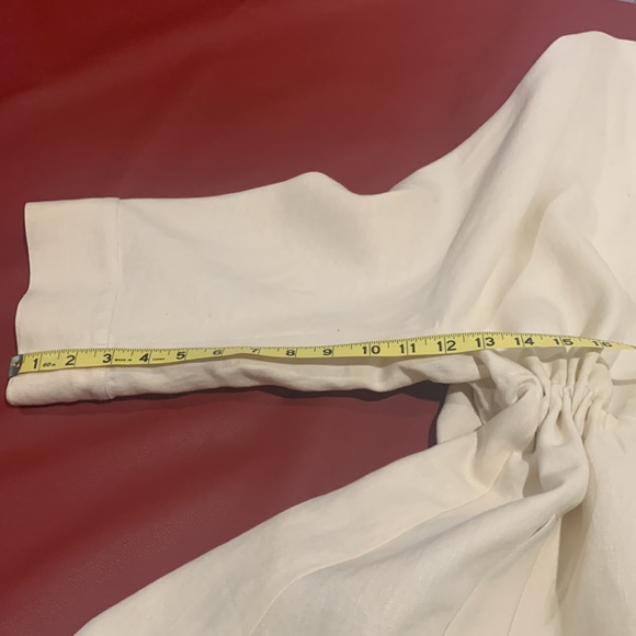 Mansur Gavriel Heavy Linen Drawstring Waist Jacket - Picture 5 of 10